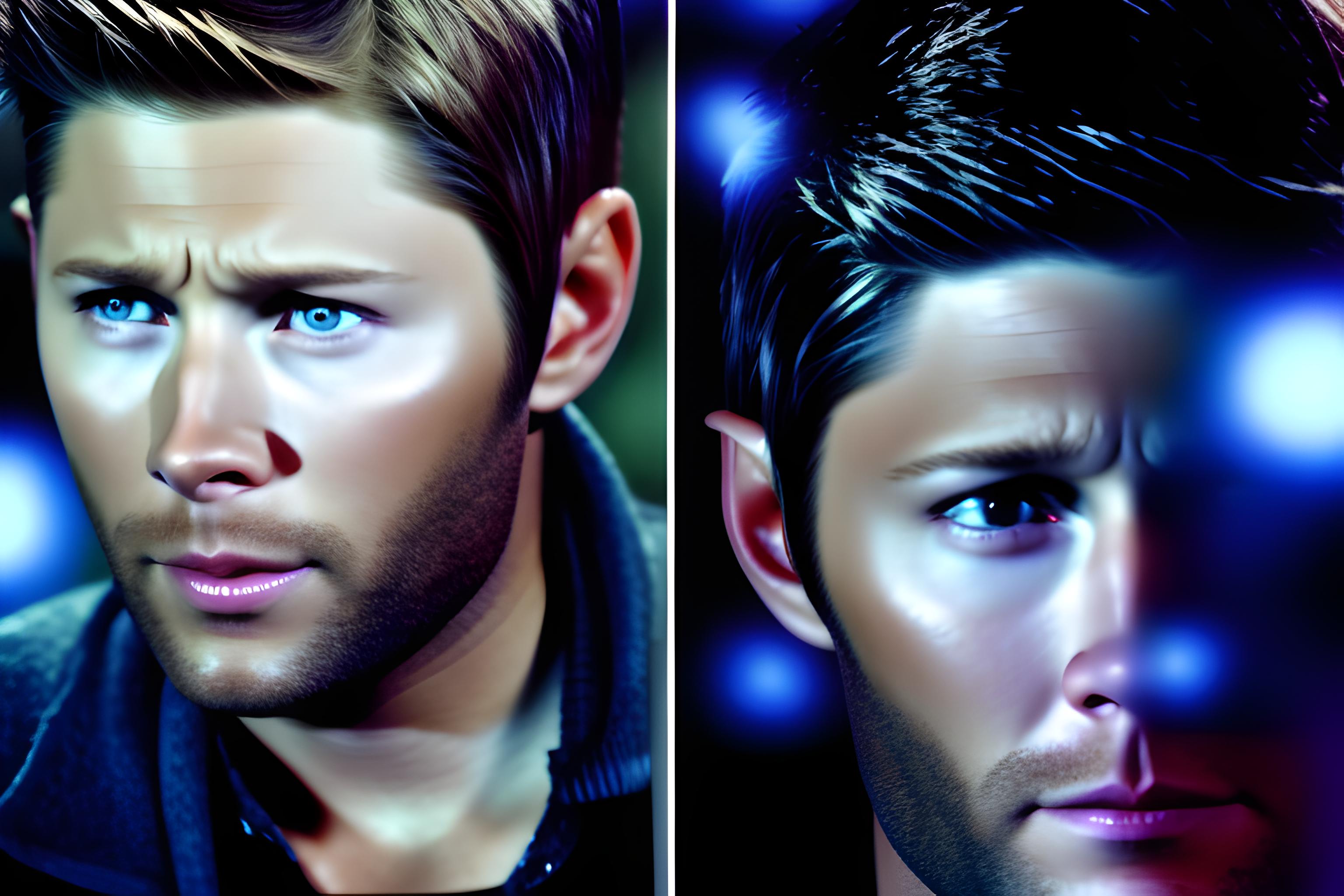 des collages de jensen ackles dans supernatural, quand il est jeune, soit saison1, 2 ou 3, des coll…